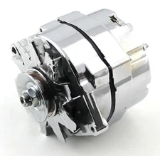 PROCOMP ELECTRONICS GM STYLE HIGH OUTPUT ALTERNATOR,1 WIRE,120AMP,CHROME