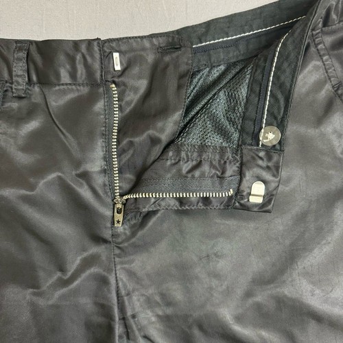 Converse shorts women 4 nylon blend satin shiny cuffed shorts black - Picture 6 of 11