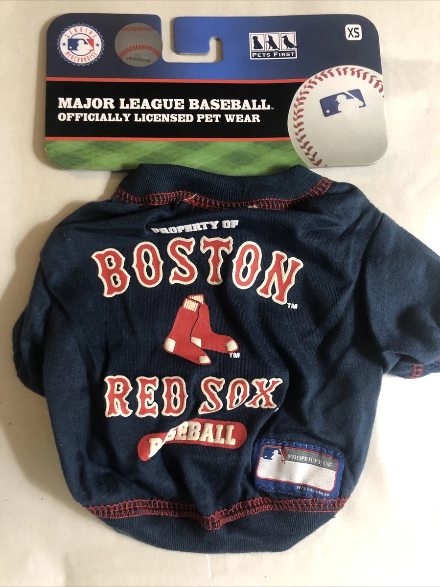 New Blue Boston Red Sox Dog Jersey Size XS