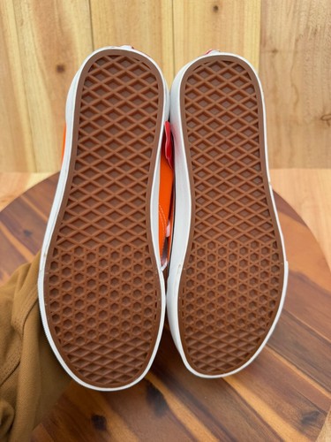 Vans Ward Partial Suede Sneakers Men's Size 9 Women's 10.5 Orange Skate Shoes - Picture 9 of 10