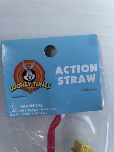 1997 Looney Tunes Marvin The Martian Action Straw NOS - Bild 2 von 7