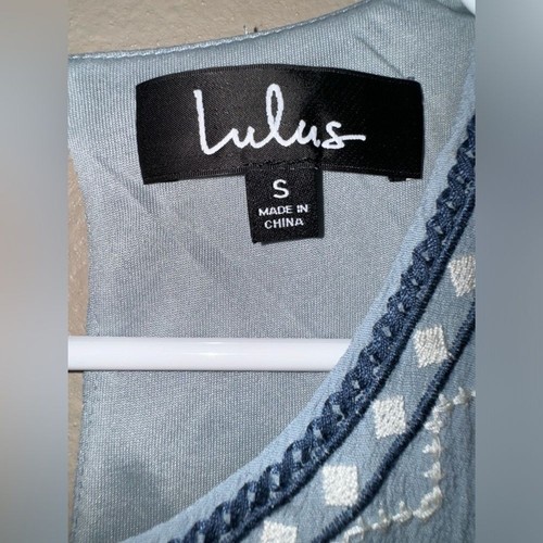 Mini abito ricamato Lulus Boho taglia S - Foto 4 di 4