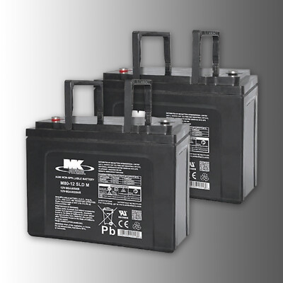 MK Battery M80-12 SLD M 12V 80Ah  AGM Akku - Zyklenfest Rollstuhl / E-Mobilität