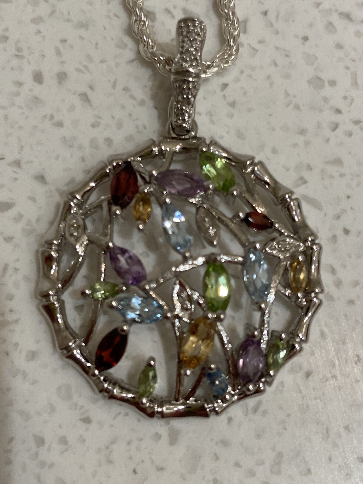 Ross Simons EA Sterling Silver 925 Multicolored G… - image 1