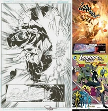 Gerry Conway Firestorm Legends of Tomorrow #3 Pg. 9 Original Art Splash Page