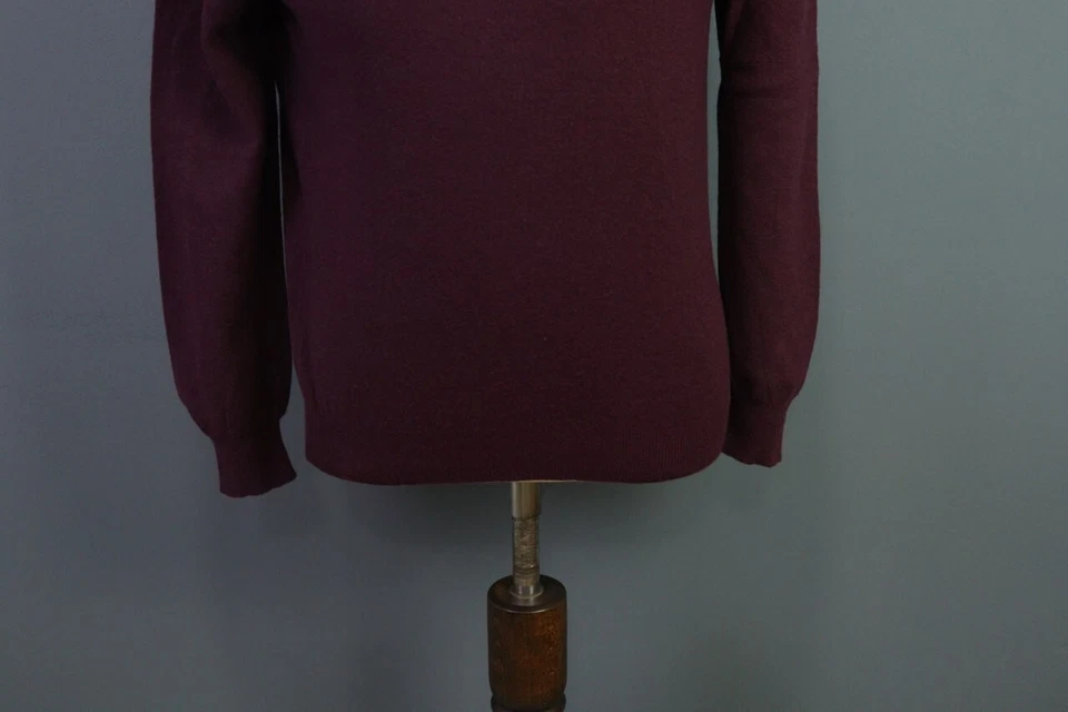 Boggi Milano Brown Wool Knit Crew Neck Sweater Size M - Image 4 of 4