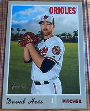 2019 Topps Heritage Base #622 - David Hess - Baltimore Orioles MLB Baseball