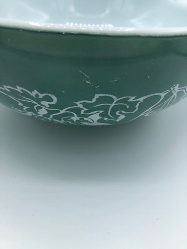 Vintage Pyrex 4 Qt 444 Cenerentola Insalatiera Frutta 1960 Promozione Rara Verde - Foto 6 di 6