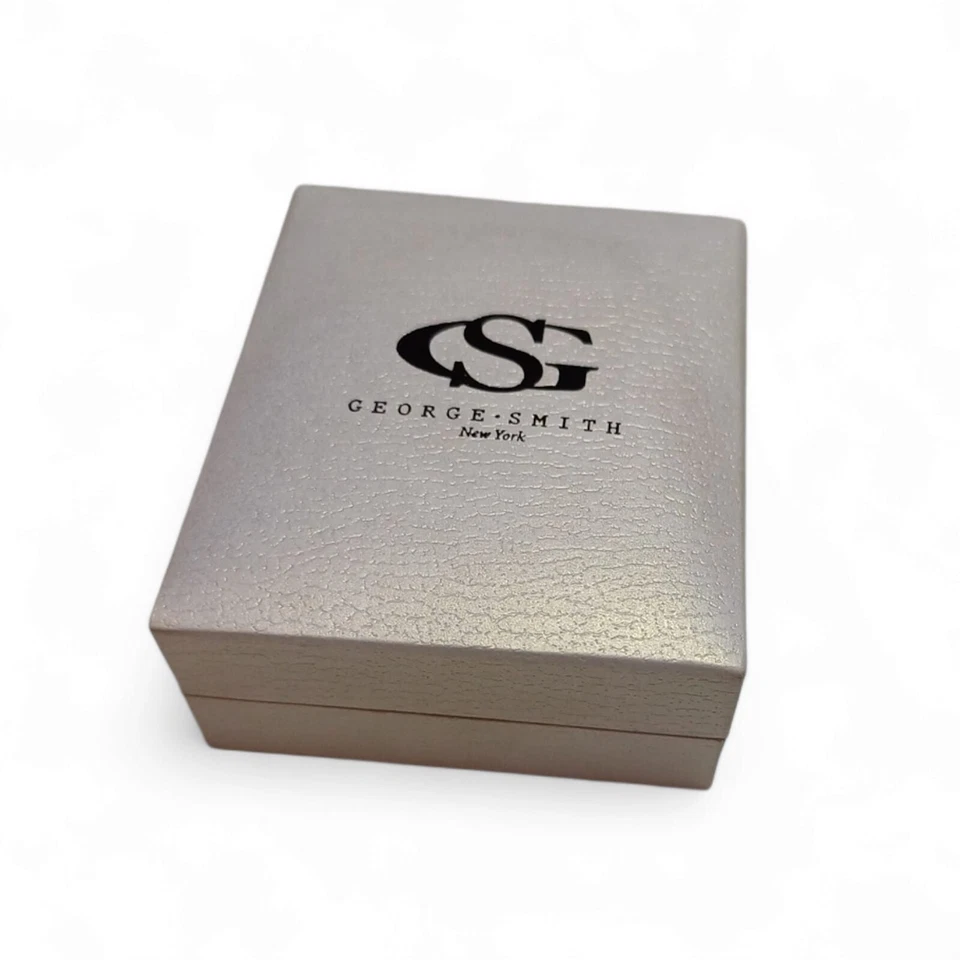 Braccialetto Argento con cuore Azzurro di George-Smith New York - Immagine 4 di 4