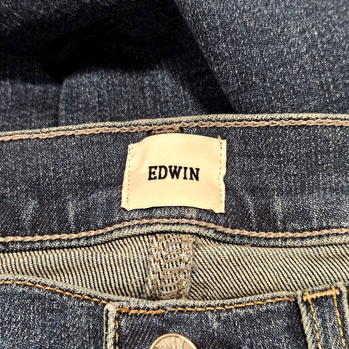 NWT Edwin 1947 Raw Hem Jeans Size 25 Medium Wash Deja Blue Cotton Blend - Picture 8 of 8