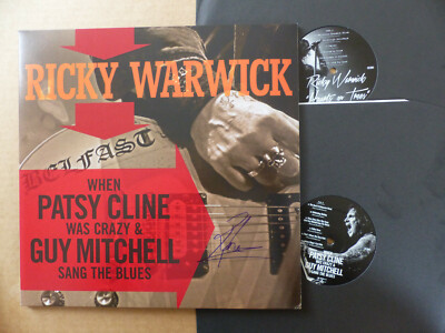 RICKY WARWICK signed Autogramm signiert ''WHEN PATSY CLINE'' Vinyl Schallplatte LP