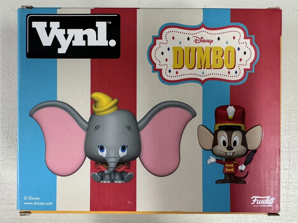 Dumbo + Timothy (paquete de 2) ~ Disney ~ Funko Vynl. ~ RARO y difícil de encontrar (HTF) Foto 3 de 4