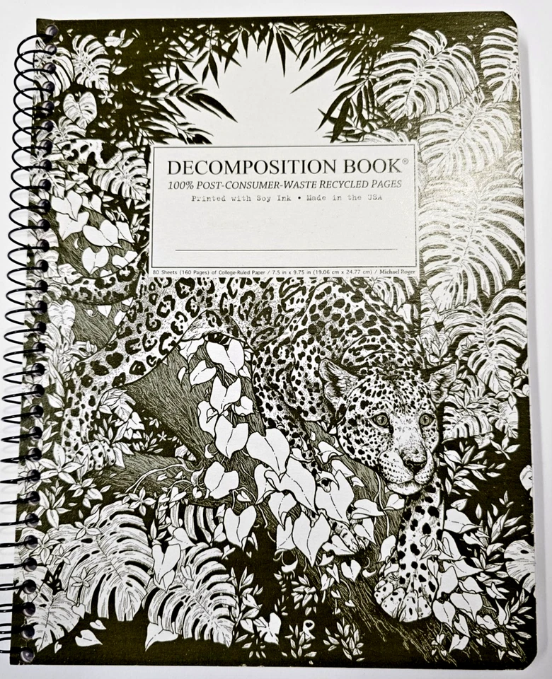 Libro de descomposición Michael Roger, 80 hojas, regla universitaria Foto 4 de 4