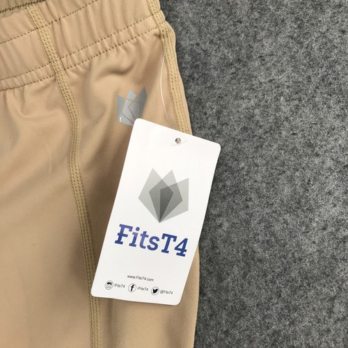 Fits T4 Sports Pants Girls Size Small Tan Riding Inspired Legging Elastic Waist - Picture 7 of 13