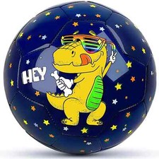 Champhox Kids Size 3 Soccer Ball with Pump for Toddlers, Girls, Boys Dinosaur