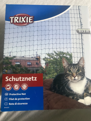 Trixie Schutznetz Katzenschutznetz 8x3m schwarz Katzennetz Balkonnetz  - Bild 1 von 1