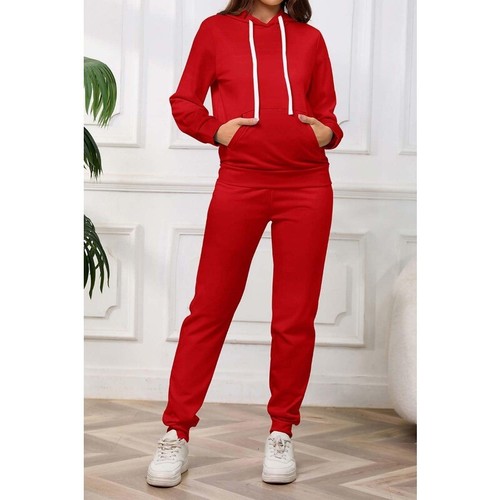 Womens 2 Pce Outfits Jogging Suits Long Sleeve Hoodie Sweatpants Tracksuits Sets - Picture 38 of 48