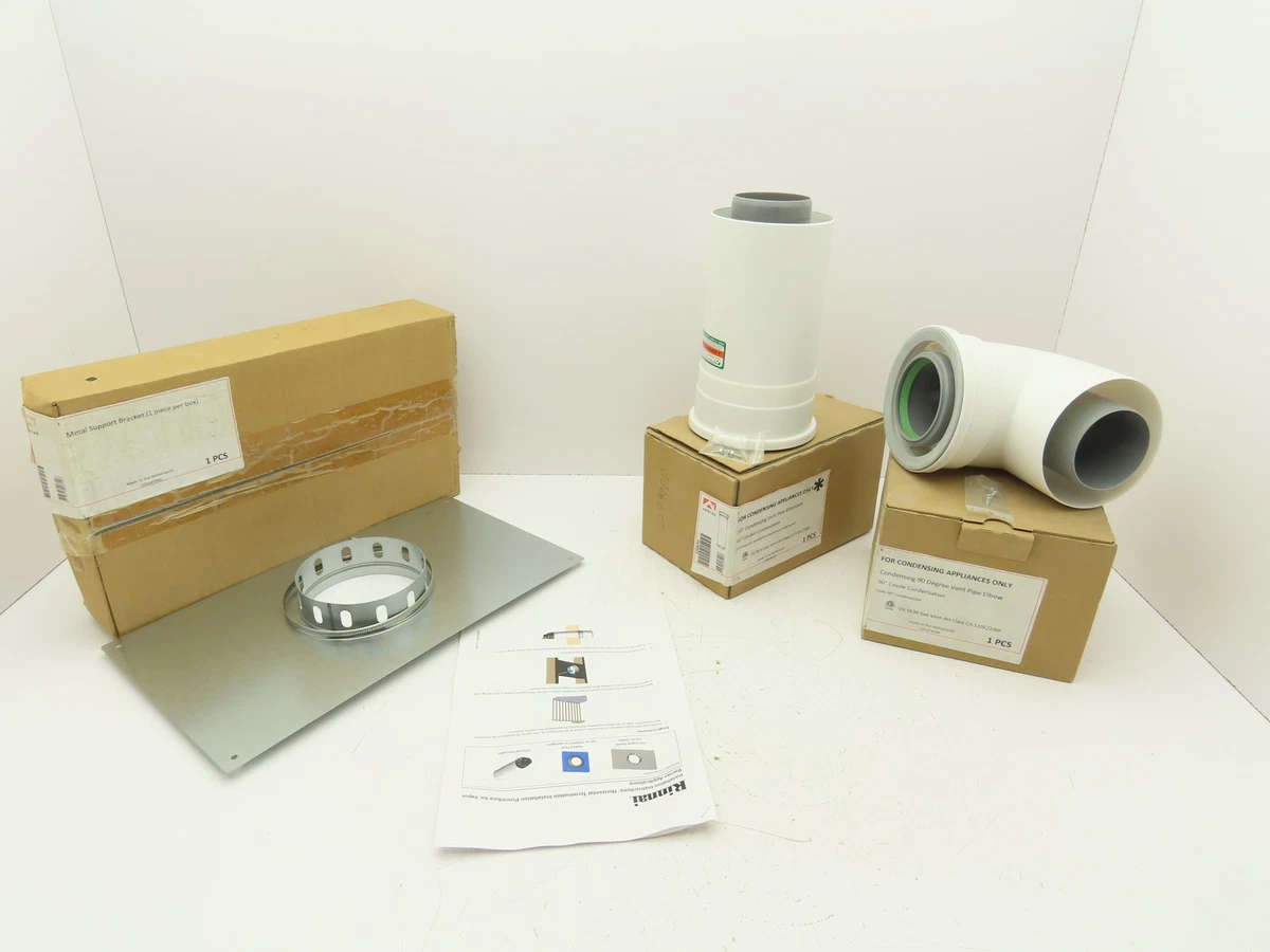 Ubbink Rinnai 10u0026#034; Concentric Vent Pipe Elbow 8u0026#034; Support Tankless  Water Heater | eBay