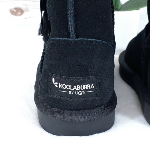 Koolaburra By UGG Girls Victoria Tall 1020171 Black Suede Winter Boots Size 13 - Picture 5 of 9