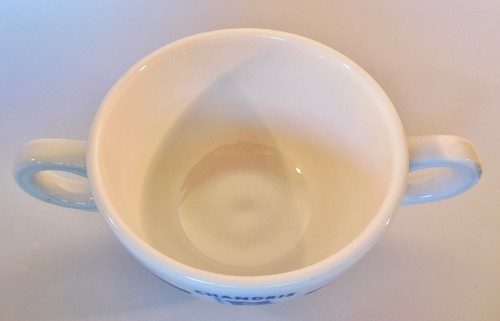 Homer Laughlin Restaurant China c1972: tazón de sopa de crema para hoteles Chandris Lines - Imagen 3 de 5