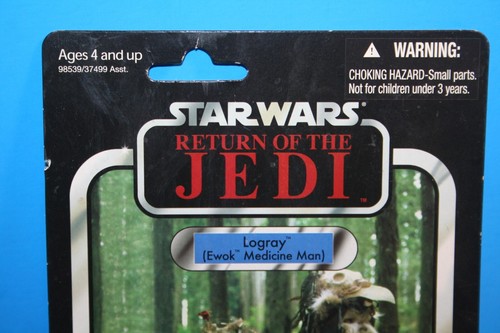 STAR WARS 2011 THE VINTAGE COL LOGRAY (EWOK) MINT ON CARD FIGURE WEAPON HASBRO - Picture 2 of 11