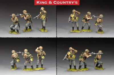 WS393 MG34 Gun Team (3x figs) - King & Country