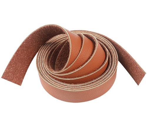 Brown Leather Strap 90 Inches Long 1 Inch Wide Leather Belt Strips - Picture 4 of 5