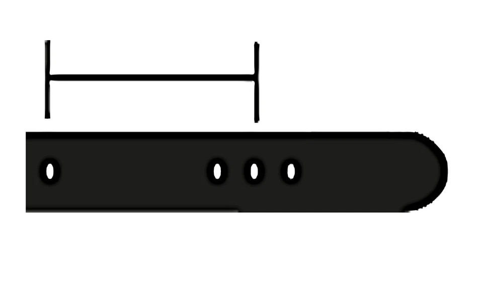 Ledergürtel Wendegürtel für H Schnalle 40mm Gürtel ohne Schliesse Gürtelschnalle - Bild 3 von 4