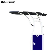 UPGRADED Dolphin Pro3 Heavy Duty T Top White for Center Console W/ Side Door