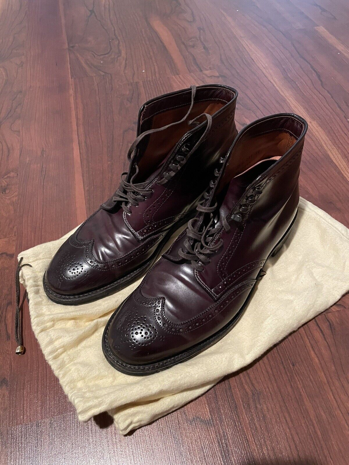 Alden 44508HC Color 8 Shell Cordovan Wing Tip Boot