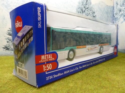 Siku 3734 Man Lion's City City Bus Ausl. Mod.  Metro de Paris France Original Box 1:50 - Picture 18 of 24