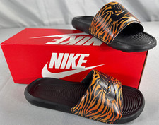 Nike Women's Victori One Print Slides Sandals Brown Tiger CN9676-010 Size 8
