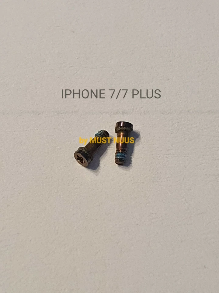 SET 2 VITI PER IPHONE 7 7+ PLUS COPPIA PER FISSAGGIO DISPLAY - Immagine 3 di 4