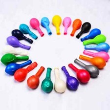 100 pcs    12  Thick Assorted Color Round Balloons     with free hand pump