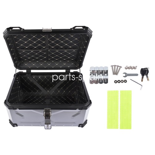 65L Plata Moto Top Case para BMW Suzuki Yamaha Honda - Imagen 7 de 12