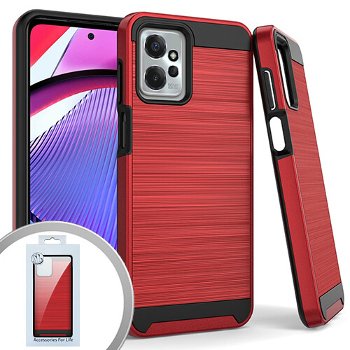 Funda protectora con cepillo metálico para teléfono Motorola Moto G POWER 5G (2023) XT2311DL - Imagen 4 de 6