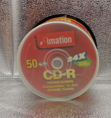 Imation CD-R - NUEVO - CD grabables - 700 MB/80 MIN 24x -45 Pack (50 Pack - 5 usados) - Imagen 1 de 3