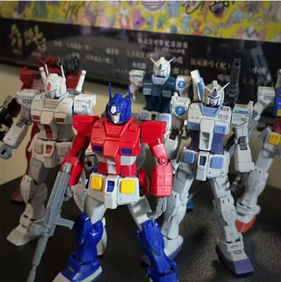 HG 1/144 RX-78 Optimus Color Mecha Robot Model - Movable Action Figure Toy Gift
