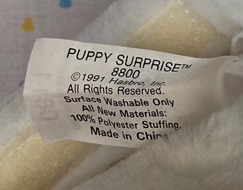 Vintage 1991 Hasbro Puppy Surprise Mom Dog & Two Babies Plush Original Collar - Picture 10 of 10