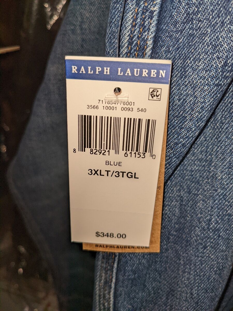 BIG & TALL***POLO RALPH LAUREN POLO TIGER 1967 Denim Jacket BIG & TALL***POLO RALPH LAUREN POLO TIGER 1967 Denim Jacket