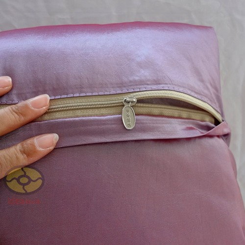 `purple with sequins embroidered floral Square Satin Cushion Cover/Pillow case - Picture 5 of 5