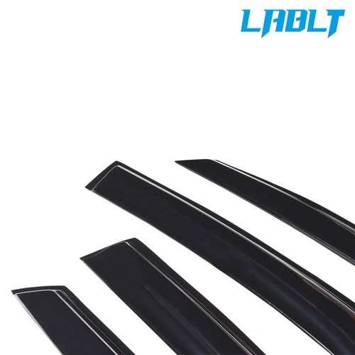LABLT Viseras de Ventana Protectores de Lluvia Protectores de Ventilación Deflector 4 Piezas Para Mazda 3 2004-2008 - Imagen 6 de 7