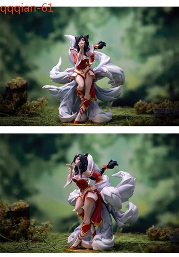 LOL League of Legends Ahri Figura la Nueve Colas Figura Fox Diaplay Estatua Regalo - Imagen 6 de 8