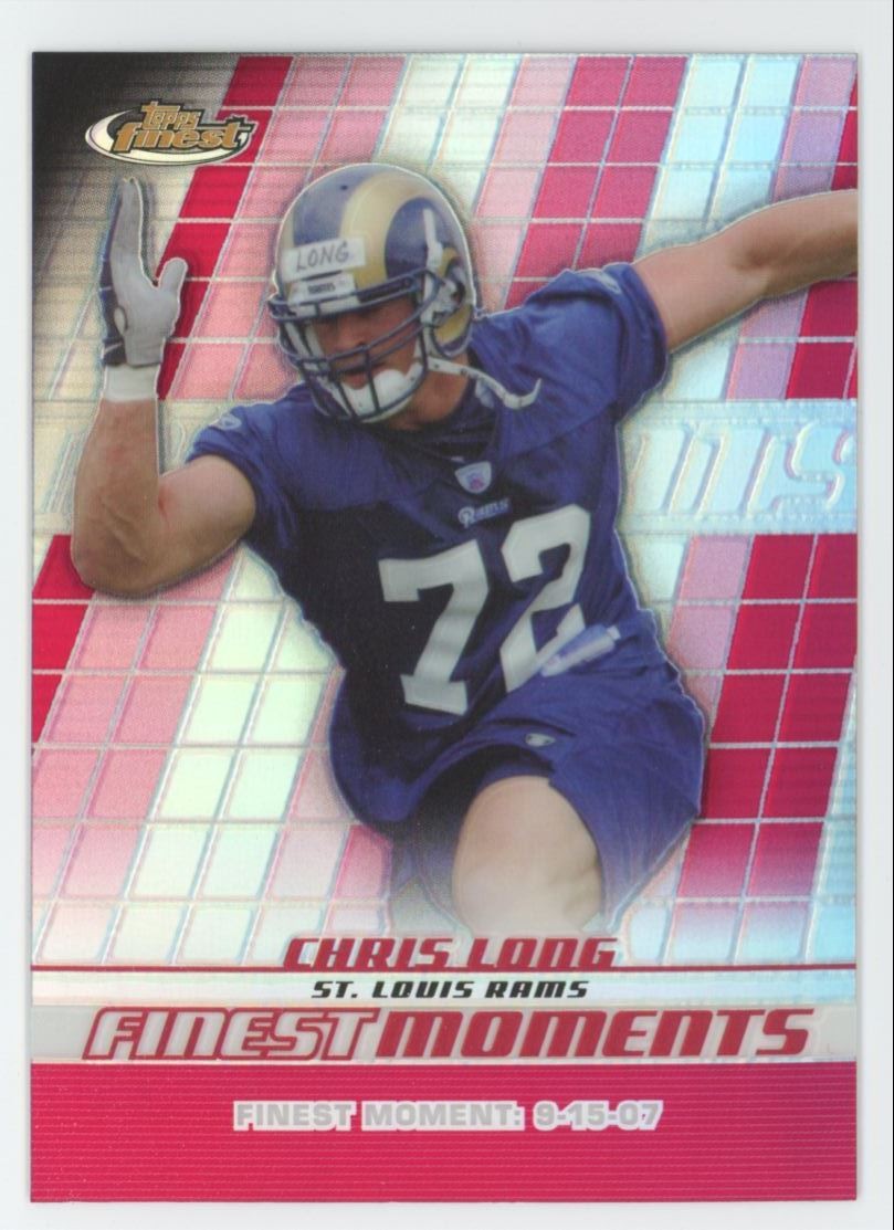 Chris Long Finest Moments #FMCL Refractor