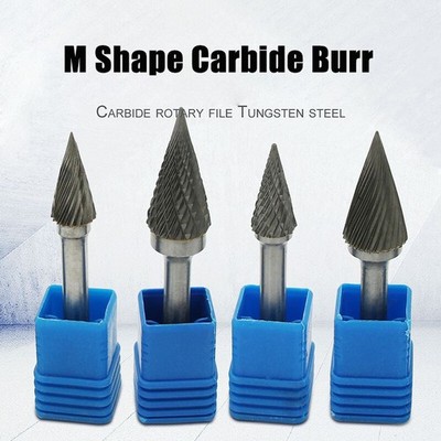 INDUSTRIELLE QUALITÄT 6 MM SHANK CARBIDE BURR 14 DEG TAPER ROTARY TOOLS M STYLE