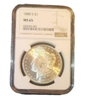 1880-S Morgan Silver Dollar $1 NGC MS65 STUNNING!