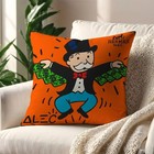 Alec Monopoly B Pillow Cover Cushion Case for Sofa Bed Office Home Decoration