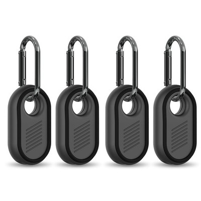 [4 Pack] BIQIRE Case for Samsung Galaxy Smart Tag 2, Rugged Full 4pack[Black]