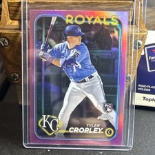 Topps 2024 Chrome Tyler Cropley #148 Pink Refractor Rookie Kansas City Royals