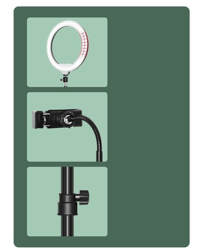 10" LED Ring Fill Light w/Stand & Mount Kit for Camera Phone Selfie Video Stream - Picture 11 of 16